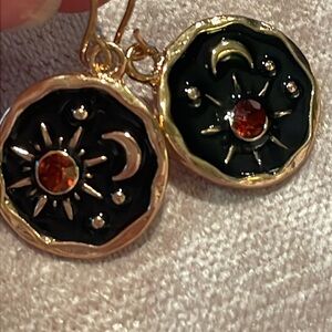 Moon & Sun Earrings Celestial Style NWOTS